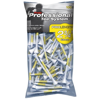 Pride ProLength PTS Yellow 2 3/4" Golf Tees Accessories