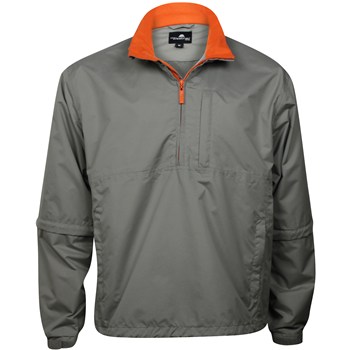 Weather Company Microfiber Waterproof 1/2 Zip Rainwear Rain Jacket Apparel