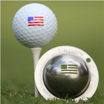 Tin Cup Stars and Stripes Ball Marker Accessories