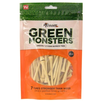 Frogger Green Monsters 2 3/4" Golf Tees Accessories