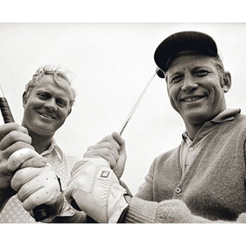Golf Links To The Past Jack Nicklaus & Mickey Mantle Photo
