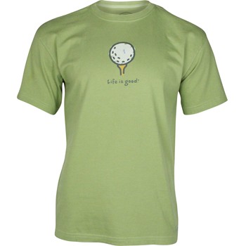 Life is Good Crusher Tee "Golf Ball on Tee" Shirt T-Shirt Apparel