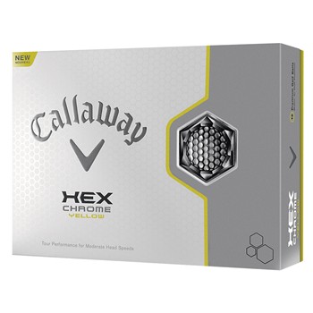 Callaway HEX Chrome Yellow Golf Ball Balls
