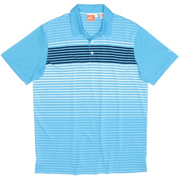 Puma Golf Engineered Stripe Tech Shirt Polo Short Sleeve Apparel