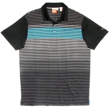 Puma Golf Engineered Stripe Tech Shirt Polo Short Sleeve Apparel