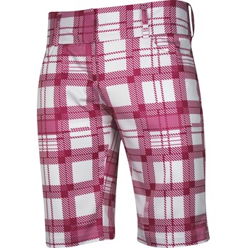 Adidas ClimaLite Broken Plaid Bermuda Shorts Flat Front Apparel