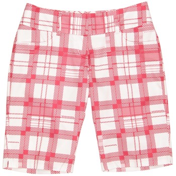 Adidas ClimaLite Broken Plaid Bermuda Shorts Flat Front Apparel