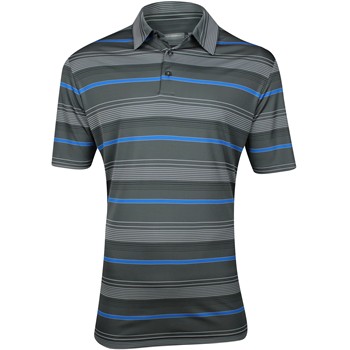 Ashworth EZ-TEC2 Performance Interlock Ombre Stripe Shirt Polo Short Sleeve Apparel
