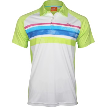 Puma Golf Watercolor Stripe Shirt Polo Short Sleeve Apparel