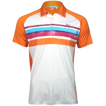 Puma Golf Watercolor Stripe Shirt Polo Short Sleeve Apparel