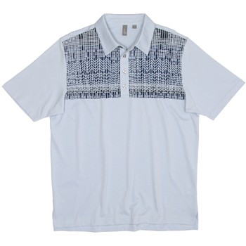 Ashworth Front Panel Engineer Print Shirt Polo Short Sleeve Apparel