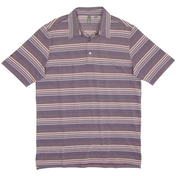 Ashworth Birdseye Stripe Shirt Polo Short Sleeve Apparel