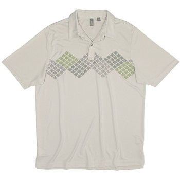 Ashworth EZ-TEC2 Performance Front Panel Engineer Print Shirt Polo Short Sleeve Apparel
