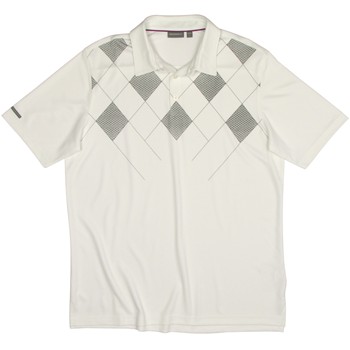 Ashworth EZ-TEC2 Performance Double Knit Argyle Print Shirt Polo Short Sleeve Apparel