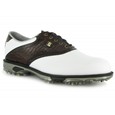 FootJoy DryJoys Tour White Smooth/Dark Brown Lizard