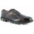 Dark Brown Caiman Print/Black Smooth