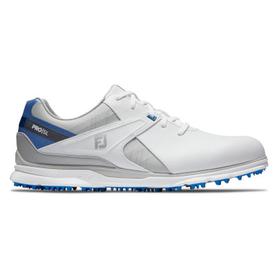 FootJoy Pro SL Spikeless Golf Shoe white blue grey