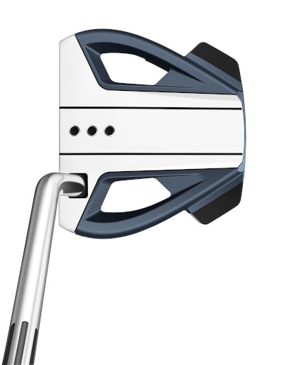 taylormade spider ex putter navy white address