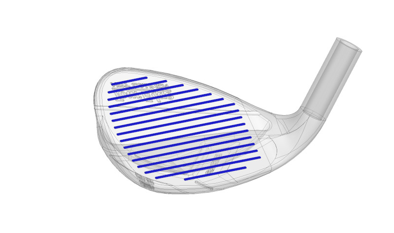 Tour Edge Hot Launch Super Spin Vibrcor Wedge full face