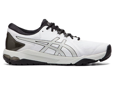 Asics Gel Course Glide Spikeless Golf Shoes white black