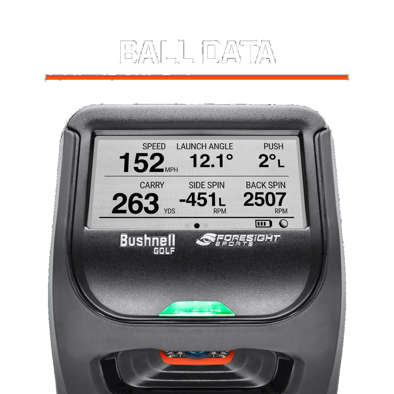 Bushnell Launch Pro Swing Trainer data