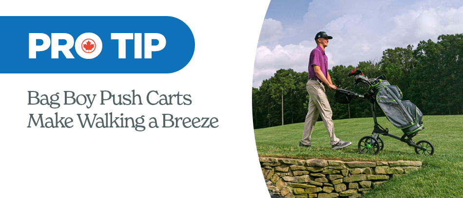 Pro Tip: Bag Boy Push Carts Make Walking a Breeze