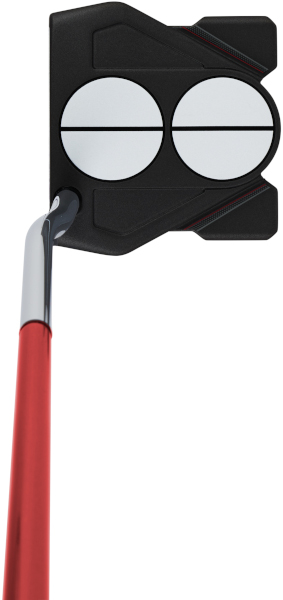Odyssey Red 2-Ball Ten Tour Lined DB Putter address