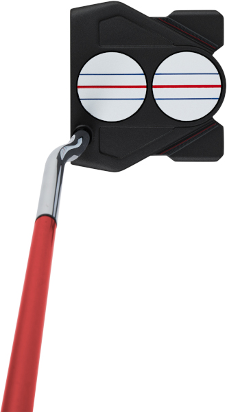 Odyssey Red 2 Ball Ten Triple Track Putter address