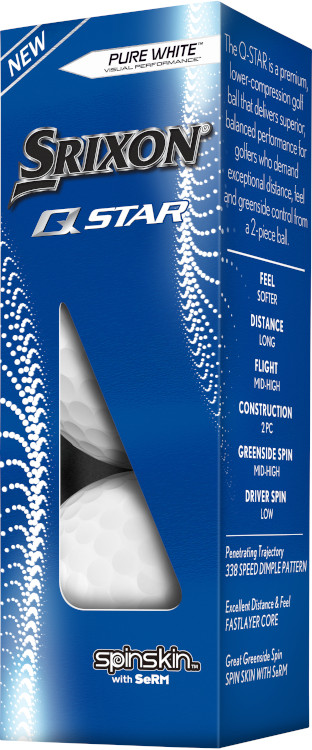 Srixon Q-Star 6 Golf Ball white sleeve