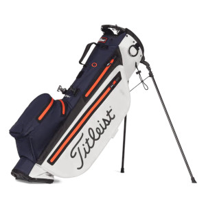 Titleist Players 4 StaDry Stand Golf Bag white navy flame
