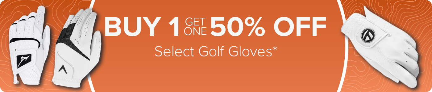 Buy One Get one 50% Off Select Golf Gloves