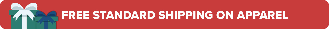 Free Shipping on All New Apparel