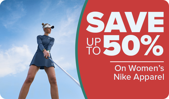 Save up to 50% on Women's Nike Apparel