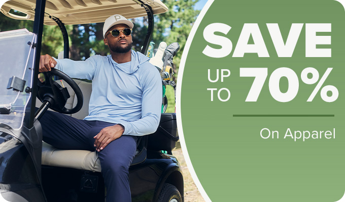 Save up to 70% on Apparel