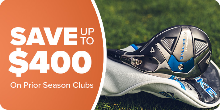 Save up to $450 on Prior Season Golf Clubs