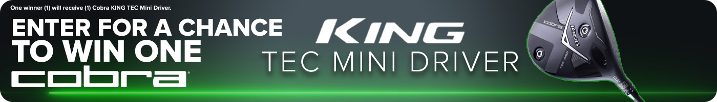Enter to Win One Cobra KING TEC Mini Drive