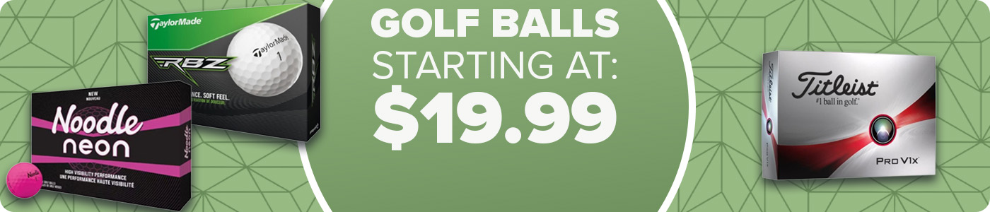 Golf Balls Starting at $19.99