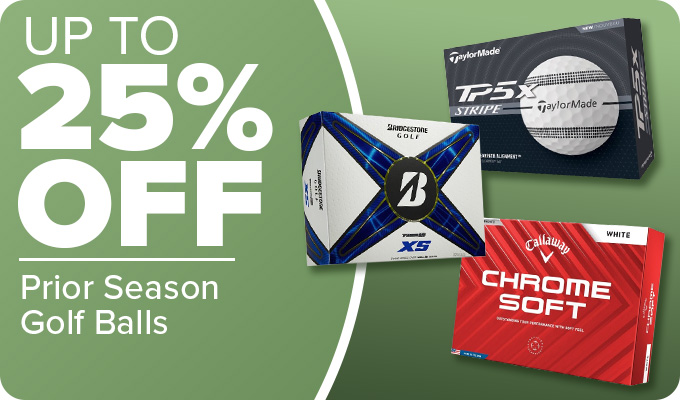 Up to 25% off Prior Season Golf Balls