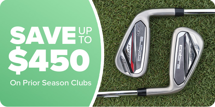 Save up to $450 on Prior Season Golf Clubs