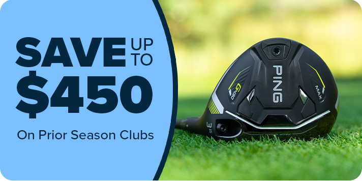 Save up to $450 on Prior Season Golf Clubs