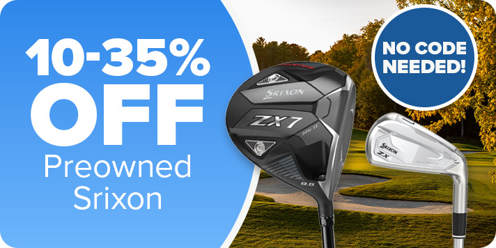 10-35% Off All Preowned Cleveland, Srixon, & XXIO Clubs