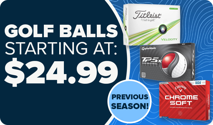 Previous Season Golf Balls Starting at $24.99