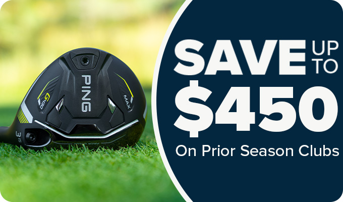 Save up to $450 on Prior Season Golf Clubs