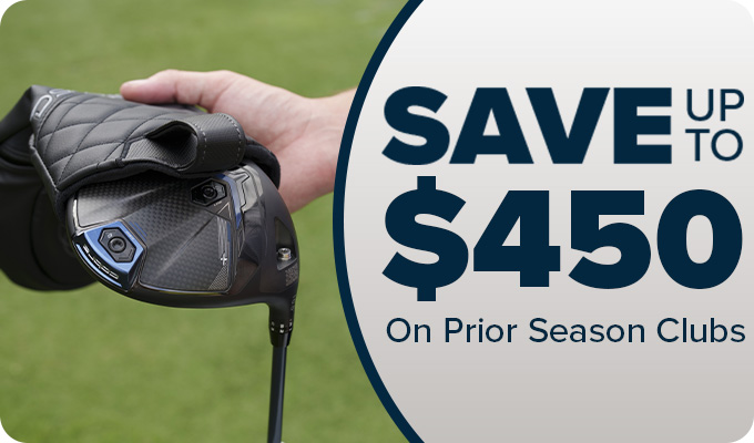 Save up to $450 on Prior Season Golf Clubs