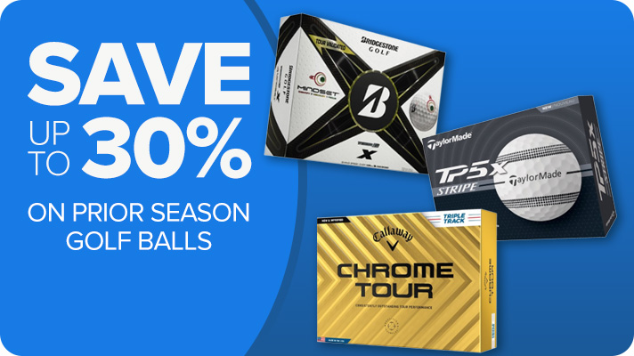 Save up to 30% on Prior Season Golf Balls