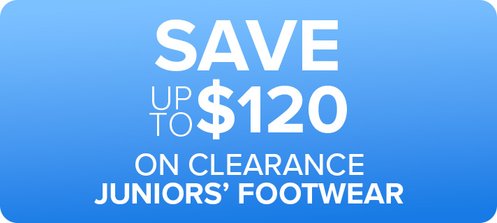 Save up to $120 on Footwear Clearance - Juniors'