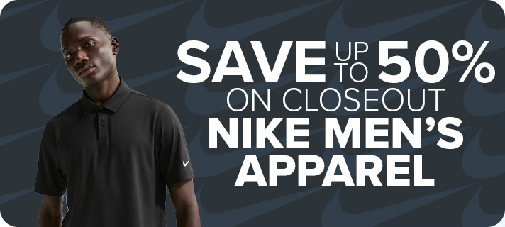Save up to 50% on Closeout Nike Apparel - Men's