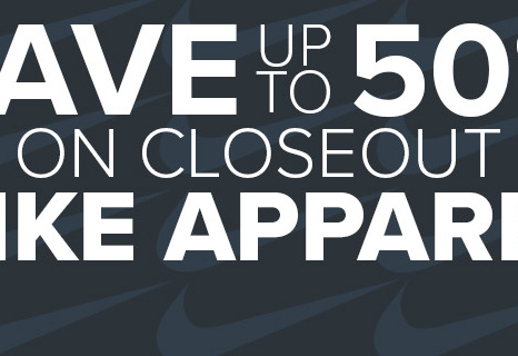 Save up to 50% on Closeout Nike Apparel - Women's