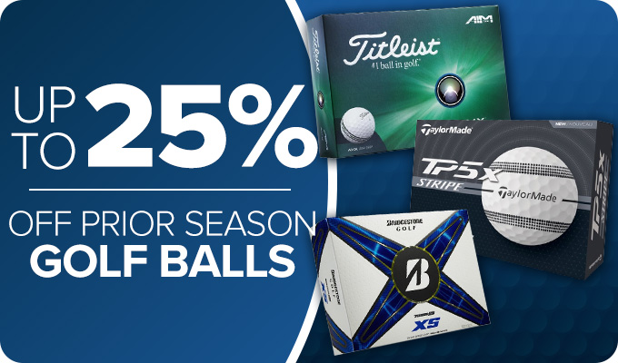 Up to 25% Off Prior Season Golf Balls