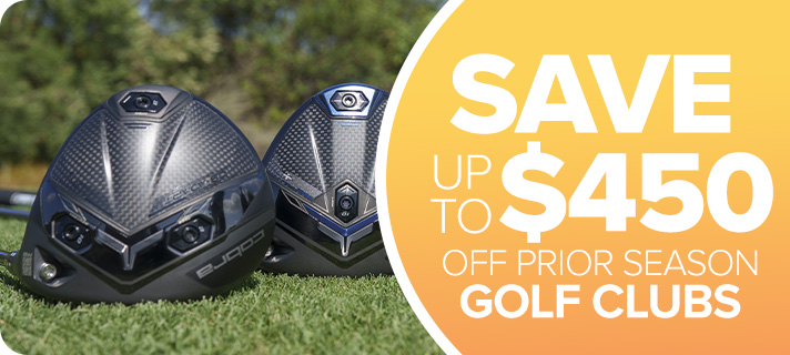 Save up to $450 on Prior Season Golf Clubs